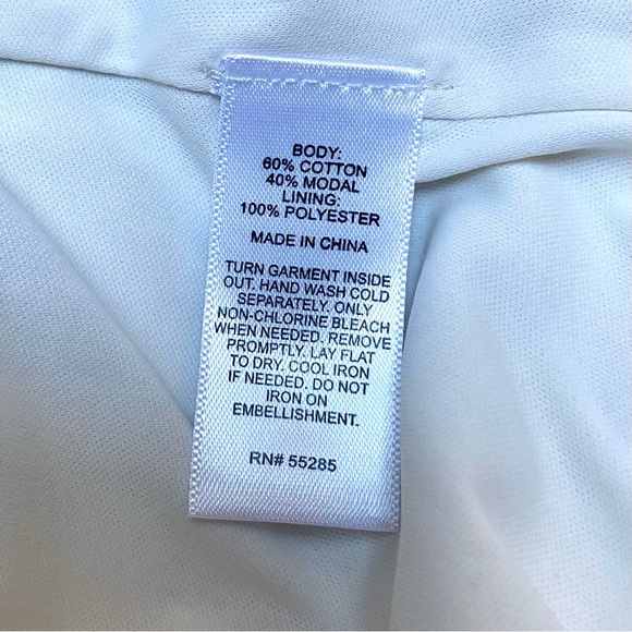 Express Sequin Mini Skirt White Multicolor Geometric Beaded Party Size Small - Picture 7 of 8